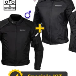 Kit Coppia Street CE Nero - Giacca Moto Certificata Befast Uomo + Donna
